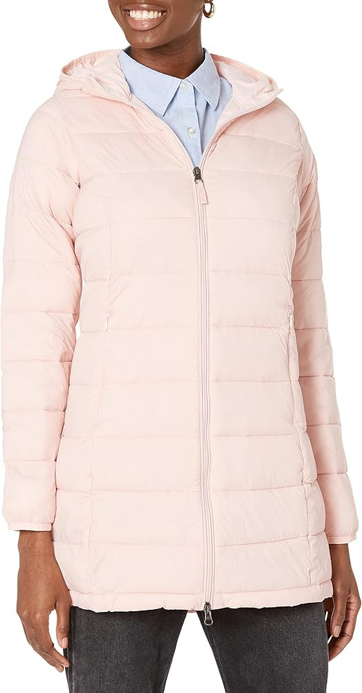 Amazon Essentials Women's Lightweight Water-Resistant Hooded Puffer Coat (Available in Plus Size) | Amazon (US)