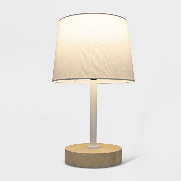 Table Lamp White/Wood - Pillowfort™ | Target