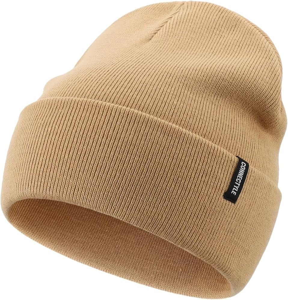 Connectyle Toddler Beanie Boys Girls Kids Knit Winter Hat Basic Warm Skull Cap | Amazon (US)