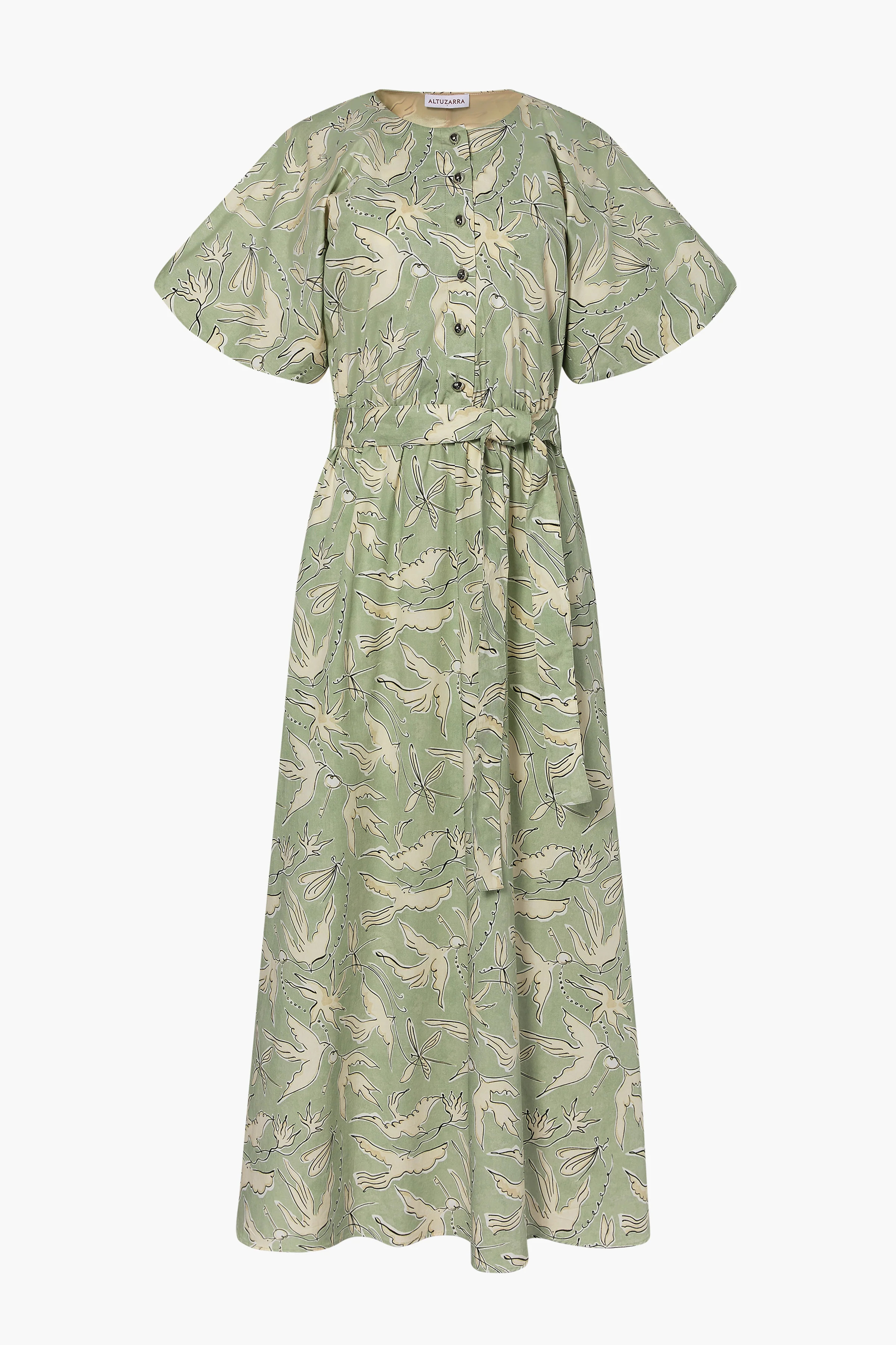 Paulina Dress in Desert Sage Bird
 – Altuzarra | Altuzarra