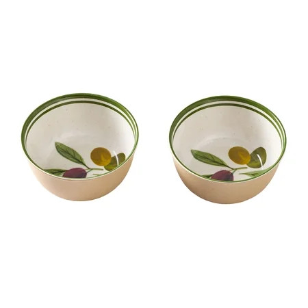 Better Homes and Gardens 2-Piece Bamboo Melamine Olive Dip Bowl Set | Walmart (US)