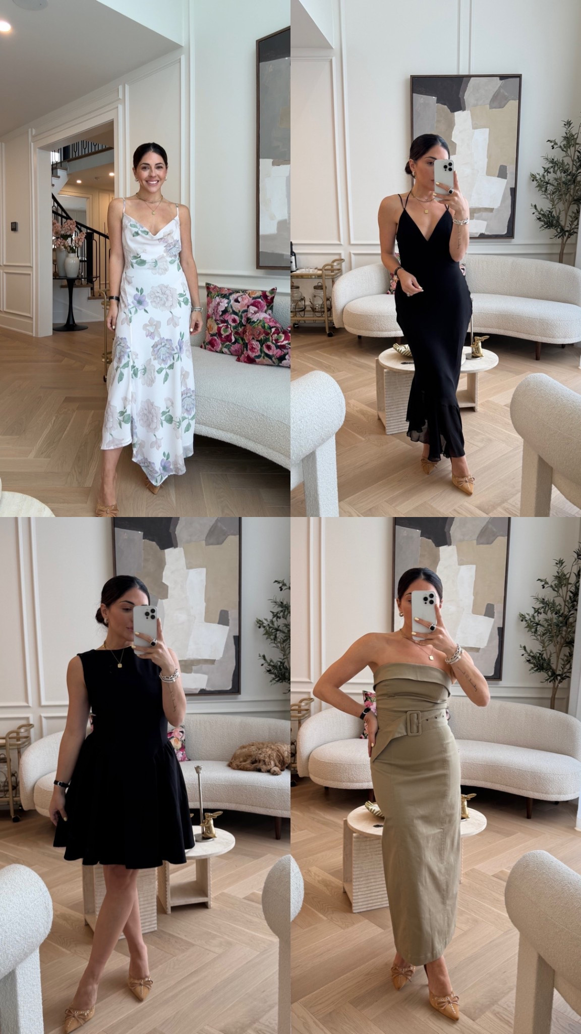 Occasion dresses I’m loving for spring 💐
Size XS in everything 
