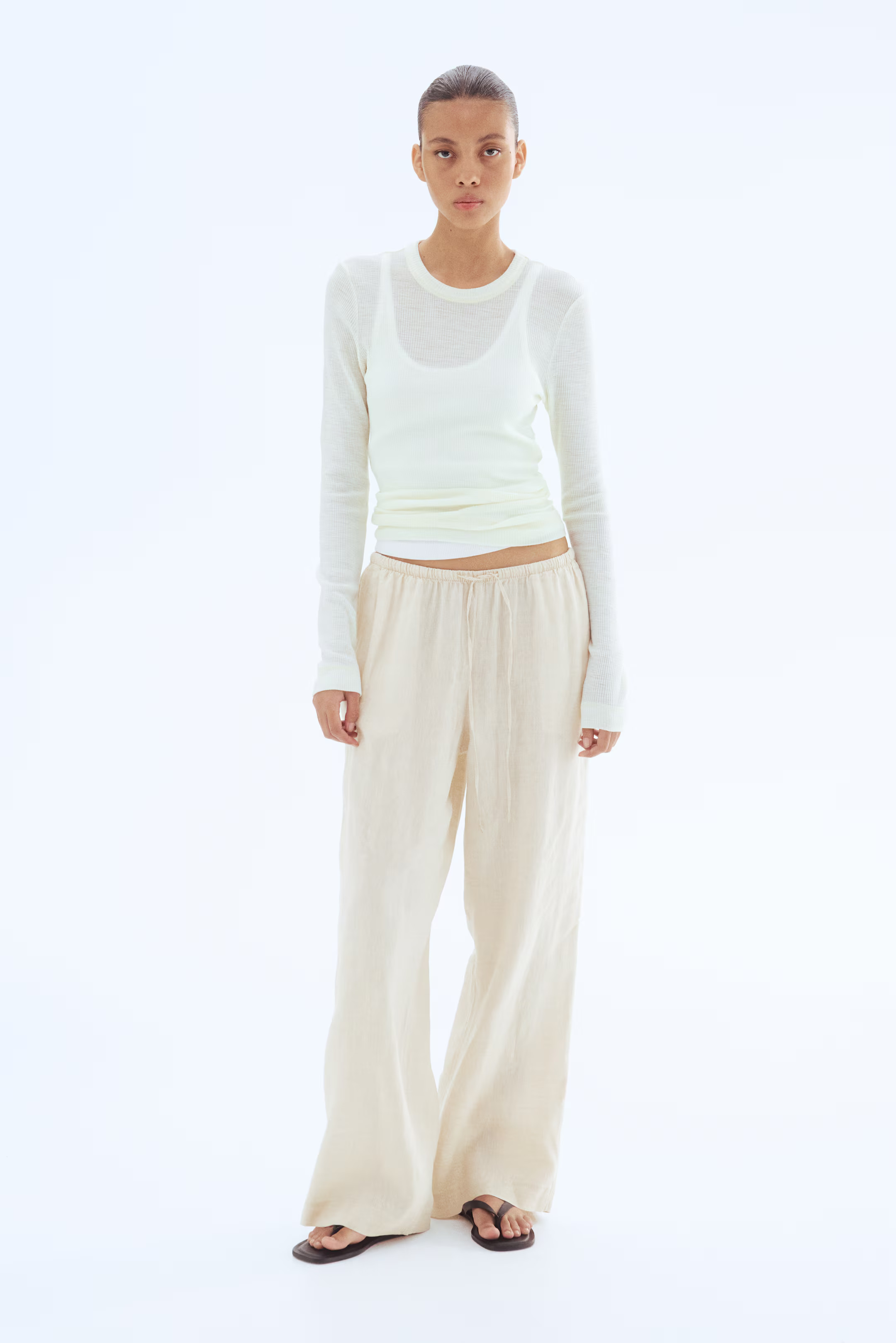 Linen Drawstring Pants | H&M (US + CA)