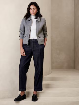 Luxe Mid-Rise Straight Jean | Banana Republic Factory