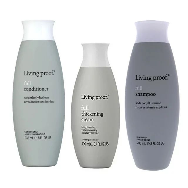 Living Proof Full Shampoo, Conditioner 8 Oz & Full Thickening Cream, 3.7 Oz | Walmart (US)