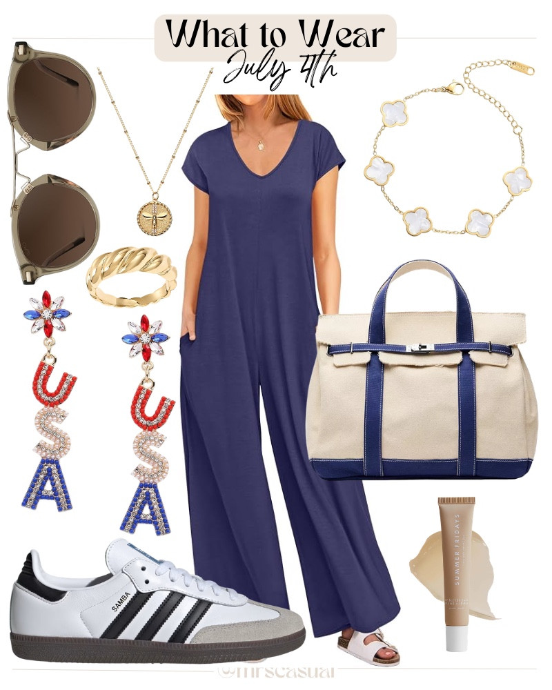 For those of us skipping the stars-and-stripes tee… 😍 This navy jumpsuit with classic sneakers is effortless, comfortable, and perfect for celebrating all day.

#LTKootd #LTKmomlife #LTKSeasonal