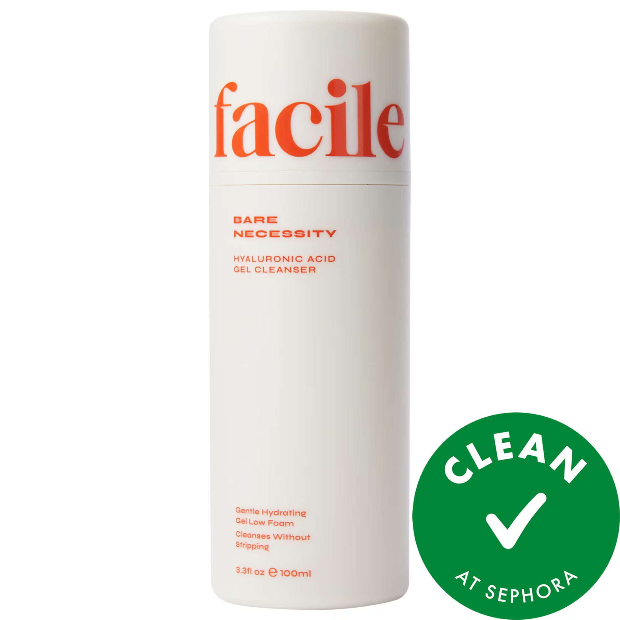 Facile Bare Necessity Hyaluronic Acid Gentle Foaming Cleanser 3.38 oz / 100 mL | Sephora (US)