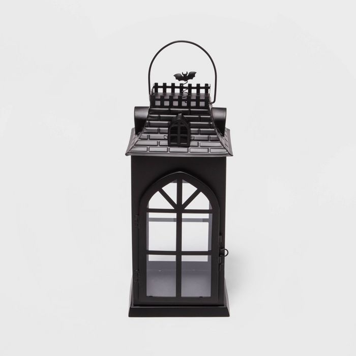 Large Decorative Halloween Metal Lantern with Bricks Texture - Hyde &#38; EEK! Boutique&#8482; | Target