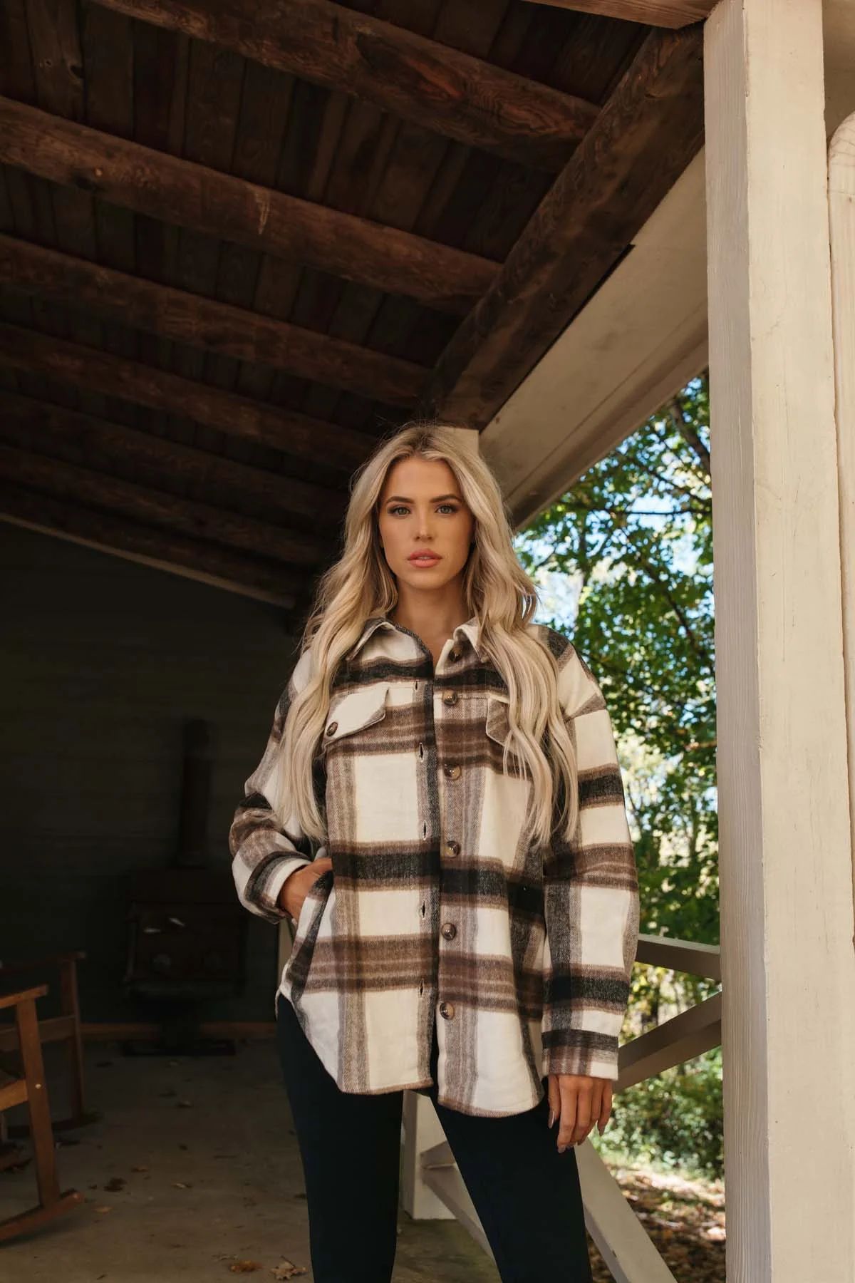 Whitney Plaid Flannel Shacket | The Post