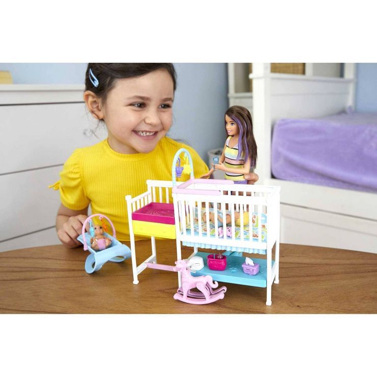 Barbie Skipper Babysitters Inc Nap &#39;n&#39; Nurture Nursery Dolls and Playset | Target