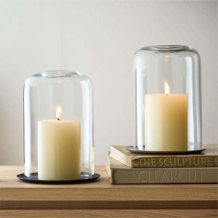 Kuba Glass &amp; Metal Cloche | West Elm (US)