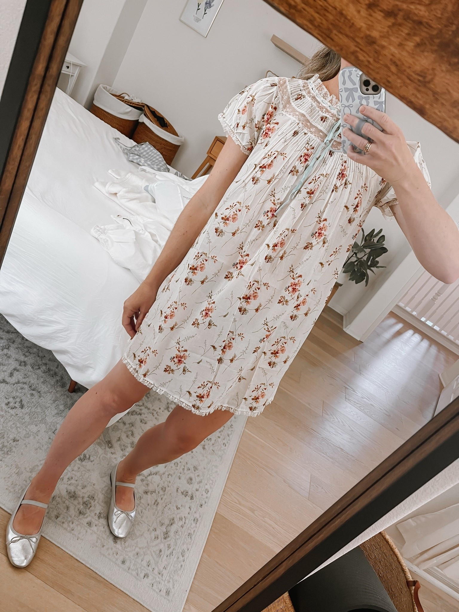 Prettiest print for a summer dress. Scored this Doen beauty during their warehouse sale. It’s so lightweight but impeccably crafted and I’m obsessed with the neckline and delicate ribbon bow. Fits TTS, wearing a small.

#LTKmomlife #LTKSeasonal