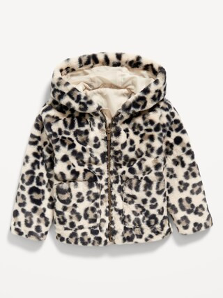 Faux-Fur Hooded Zip Jacket for Toddler Girls | Old Navy (US)