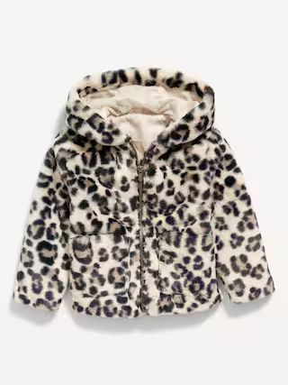 Faux-Fur Hooded Zip Jacket for Toddler Girls | Old Navy (US)