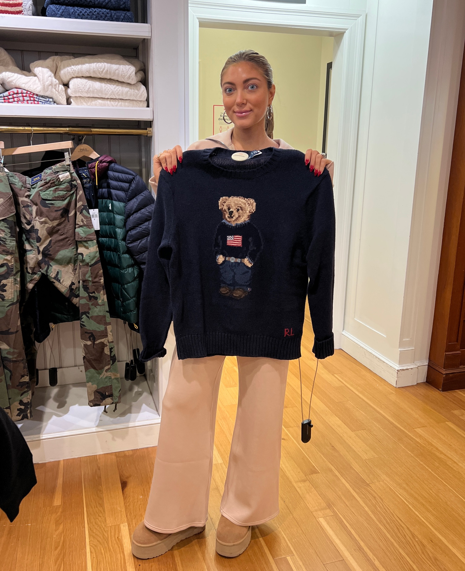 Ralph lauren sweater mens small polo bear sweater 