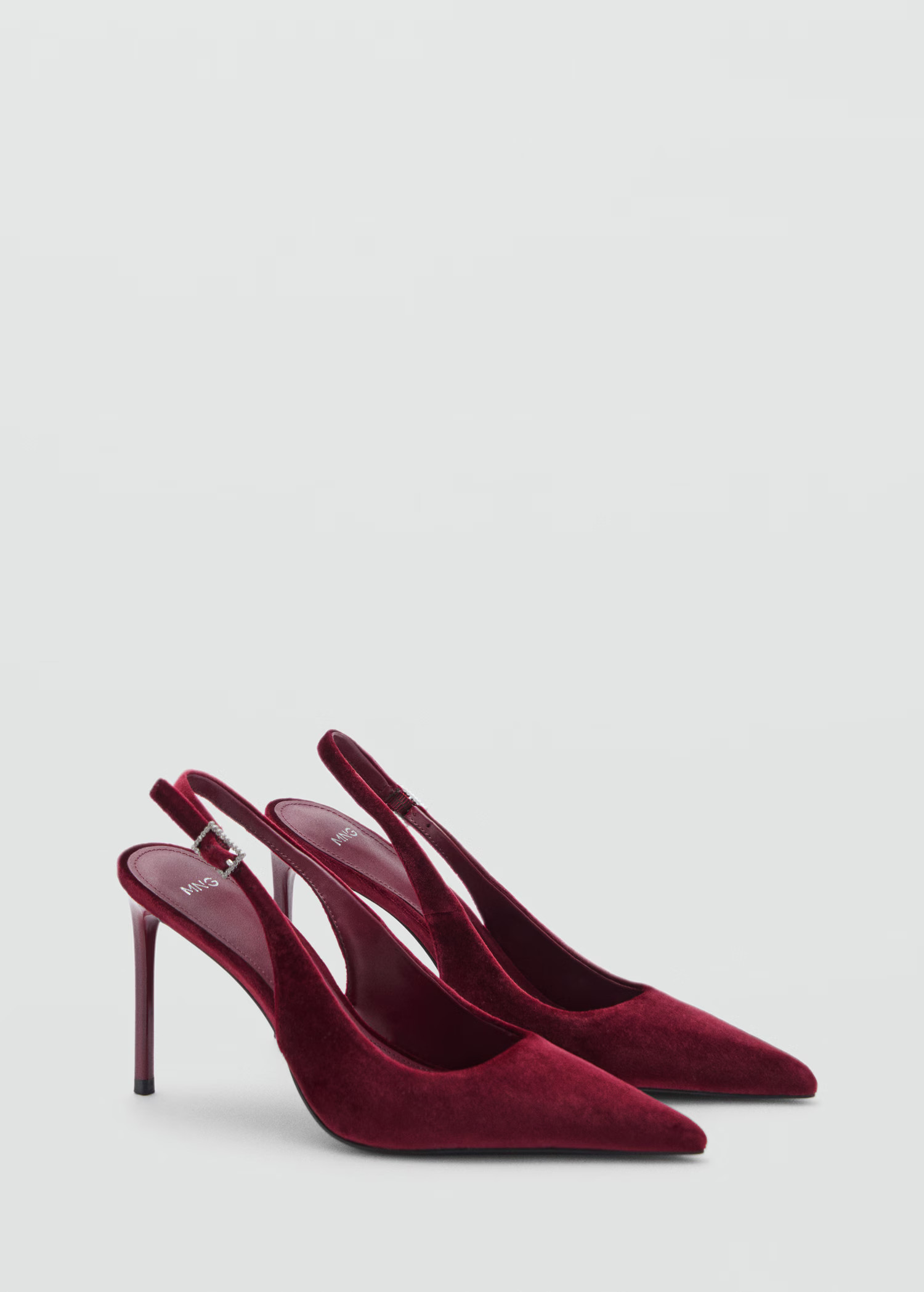 Velvet heeled shoes - Women | MANGO USA | Mango (US/MX/AU)