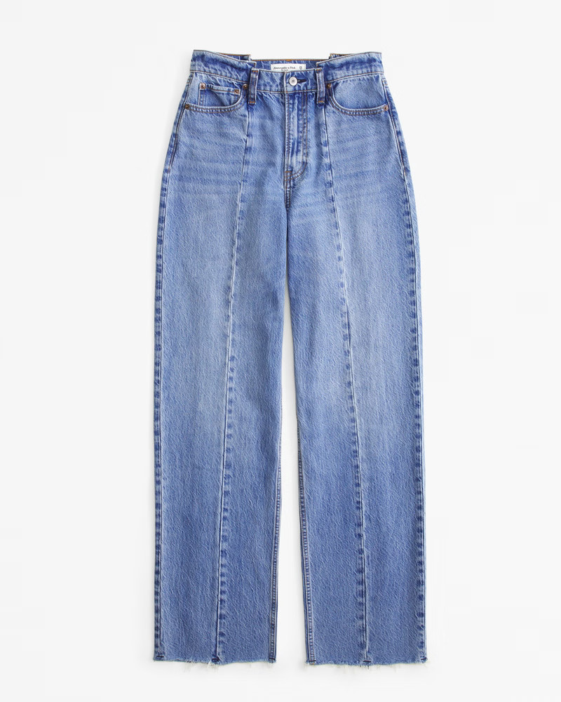 Women's High Rise Loose Jean | Women's Bottoms | Abercrombie.com | Abercrombie & Fitch (US)