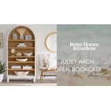 Better Homes & Gardens Juliet Open Arch Bookcase, Rich Black and Light Honey | Walmart (US)