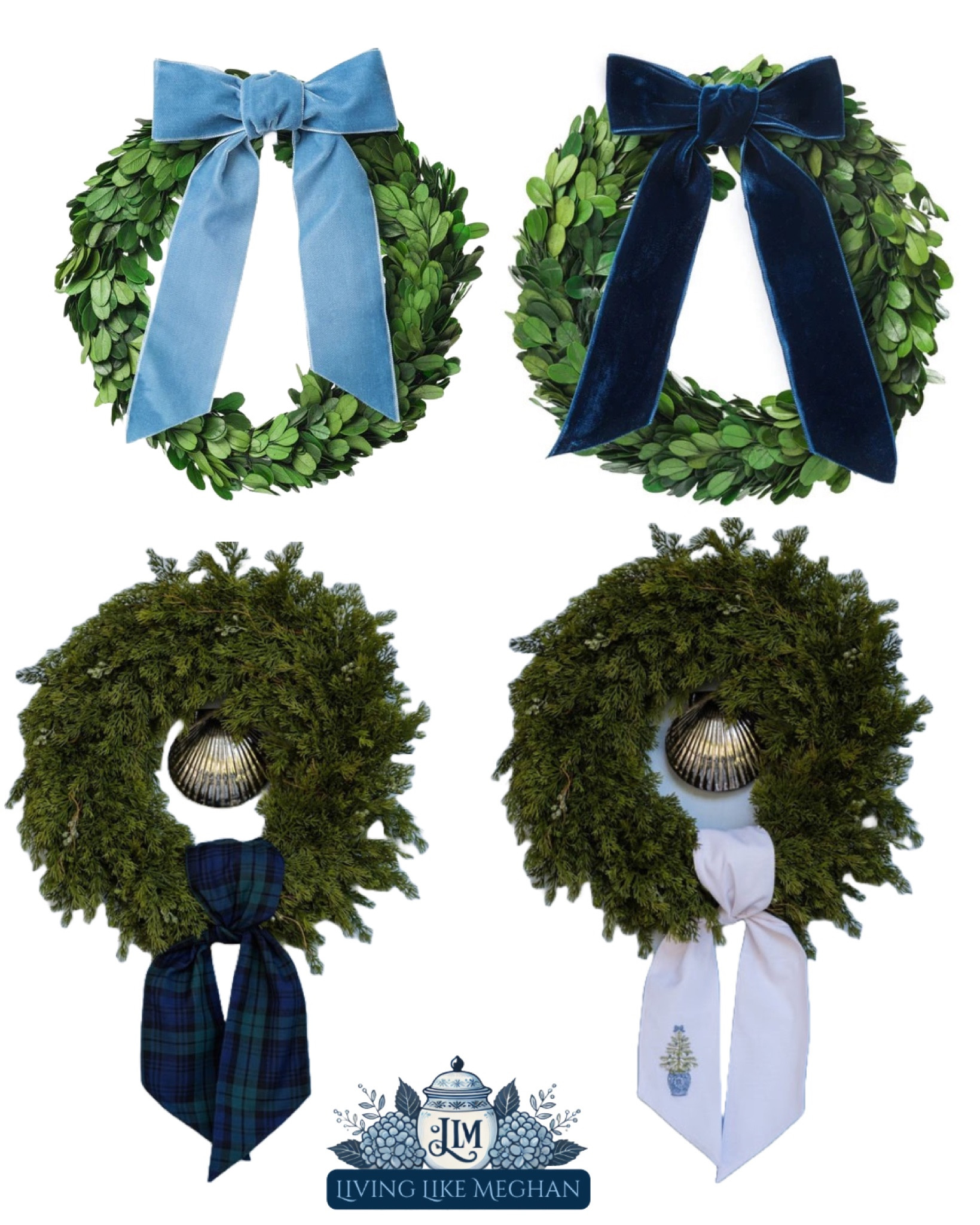 🎀 Wreath season is here! These stunning blue ribbon and classic wreaths are the perfect touch to welcome guests with holiday cheer. Add a touch of timeless elegance to your door this year. Shop my favorite holiday greenery now! 🌿 



•holiday wreaths •front door decor •seasonal greenery •holiday entrance styling •blue and white Christmas •grandmillennial holiday •LTK home essentials

#LTKHoliday #LTKFindsUnder50 #LTKSeasonal