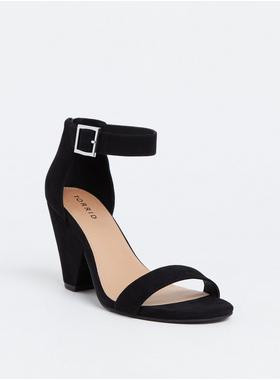 Ankle Strap Cone Heel Sandal (WW) | Torrid (US & Canada)