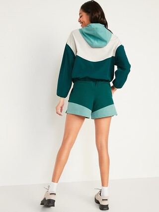 High-Waisted StretchTech Water-Resistant Shorts for Women -- 4.5-inch inseam | Old Navy (US)