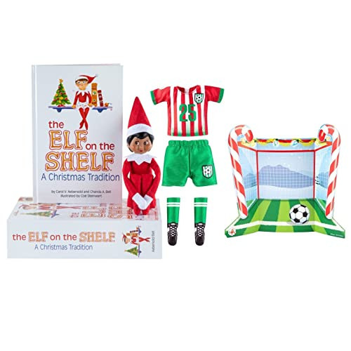 The Elf on the Shelf Christmas Tradition Box Set with Elf (Dark Tone Girl), Story Book and North Pole Goal and Gear Claus Couture Accessory (Multi-Item Bundle) | Amazon (US)