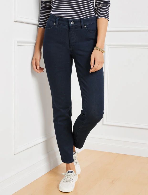 Luxe Touch Ankle Jeans - Rinse Wash | Talbots