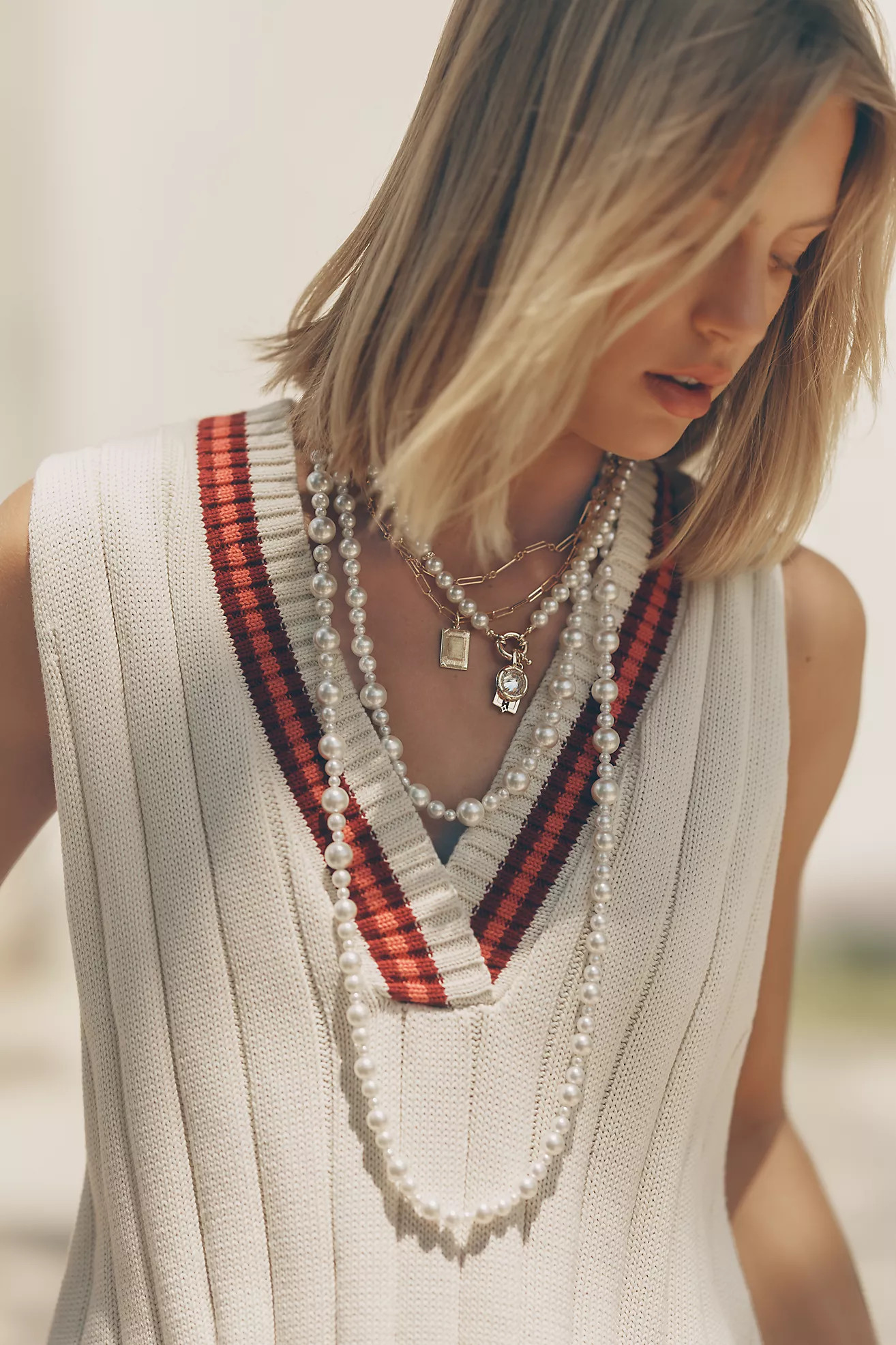 Pearl Wrap Necklace | Anthropologie (US)