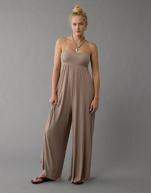 AE Soft & Sexy Empire Waist Jumpsuit | American Eagle Outfitters (US & CA)