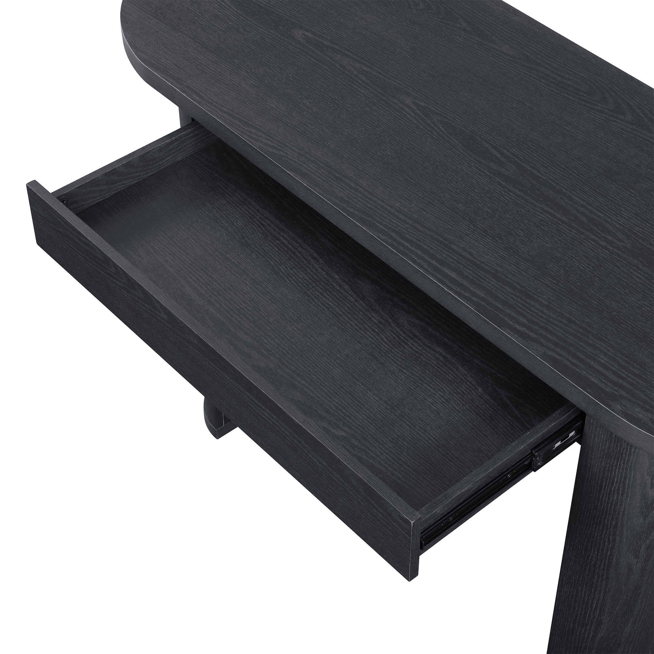 Better Homes & Gardens Juliet Oval Writing Desk, Rich Black Finish | Walmart (US)