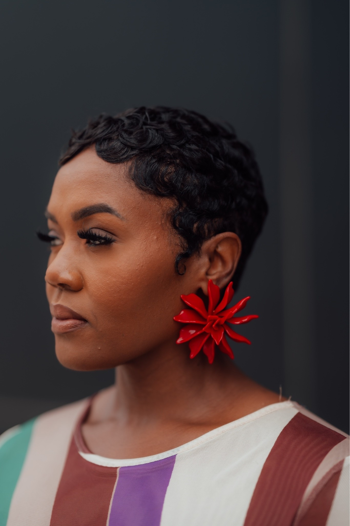 The perfect red statement earrings