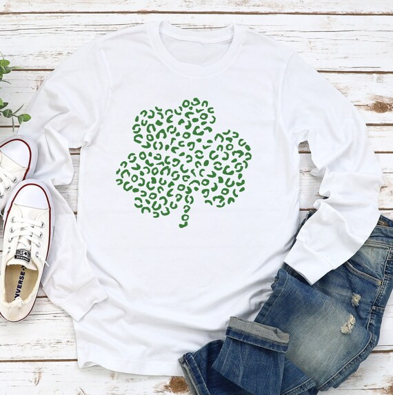 St Patrick's Day Leopard Print Clover Shamrock Irish Adult | Etsy | Etsy (US)