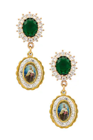 Anton Heunis Virgin Drop Earrings in Gold from Revolve.com | Revolve Clothing (Global)