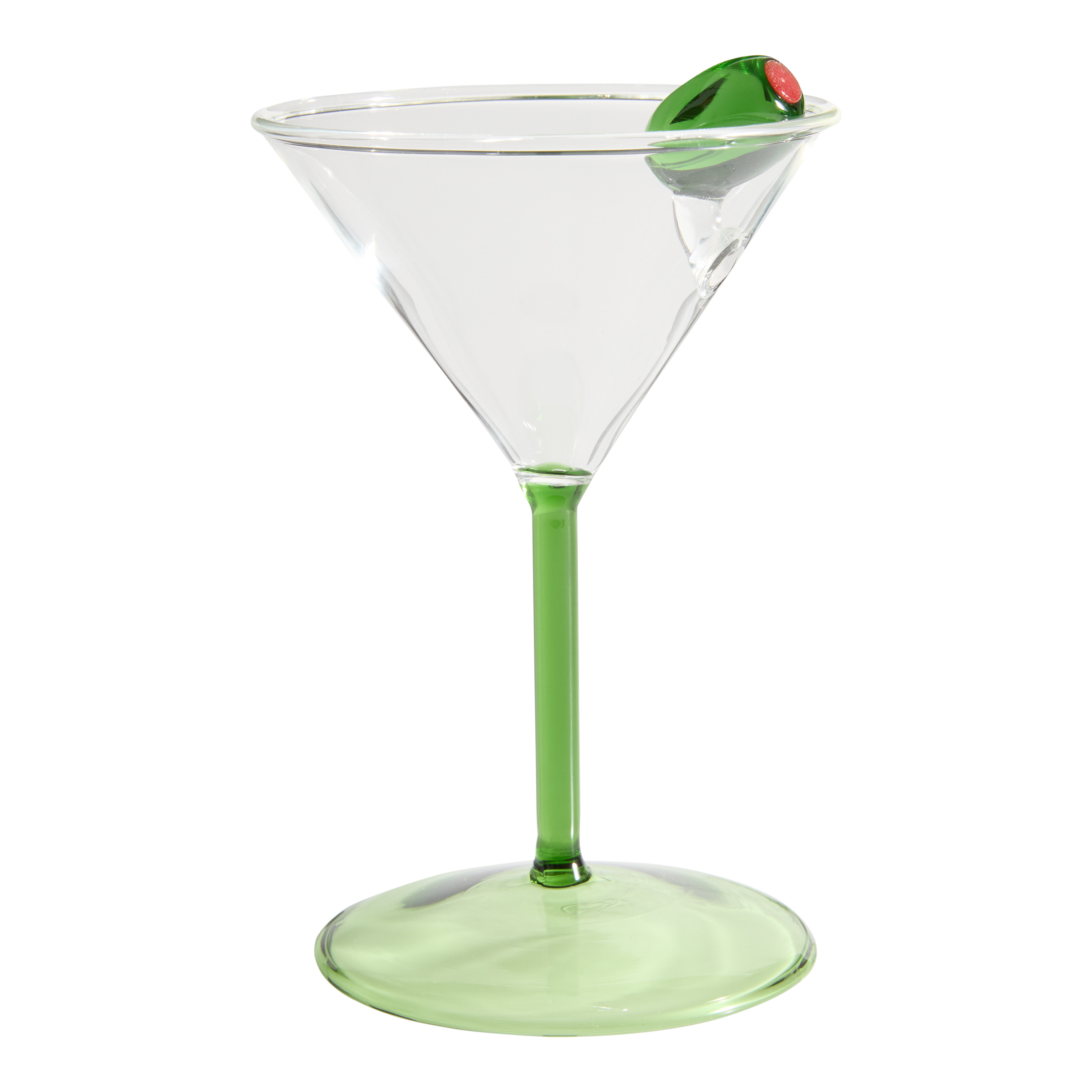 Garnish Olive Icon Martini Glass | World Market