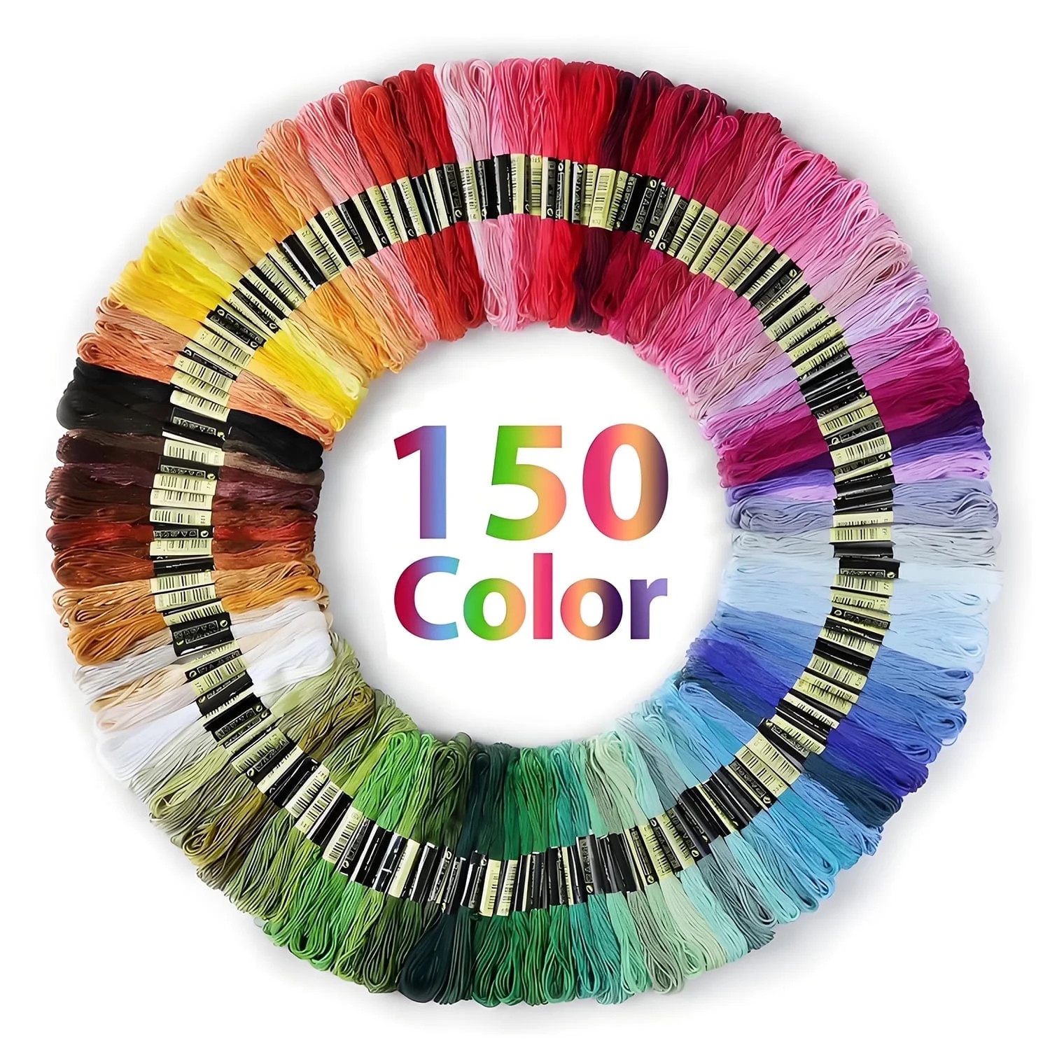 PIERCINGFUN 150 Color Embroidery Floss\uff0cCross Stitch Threads, Bracelet Yarn, Craft Floss Kit ... | Walmart (US)