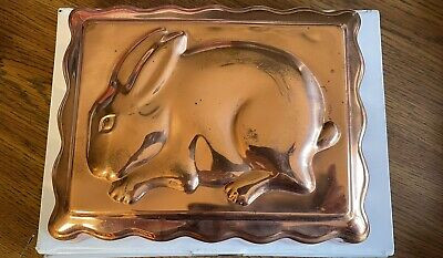 Vintage 9x7 Hanging SOLID Copper Mold Bunny Rabbit Decorative Made In Korea | eBay US