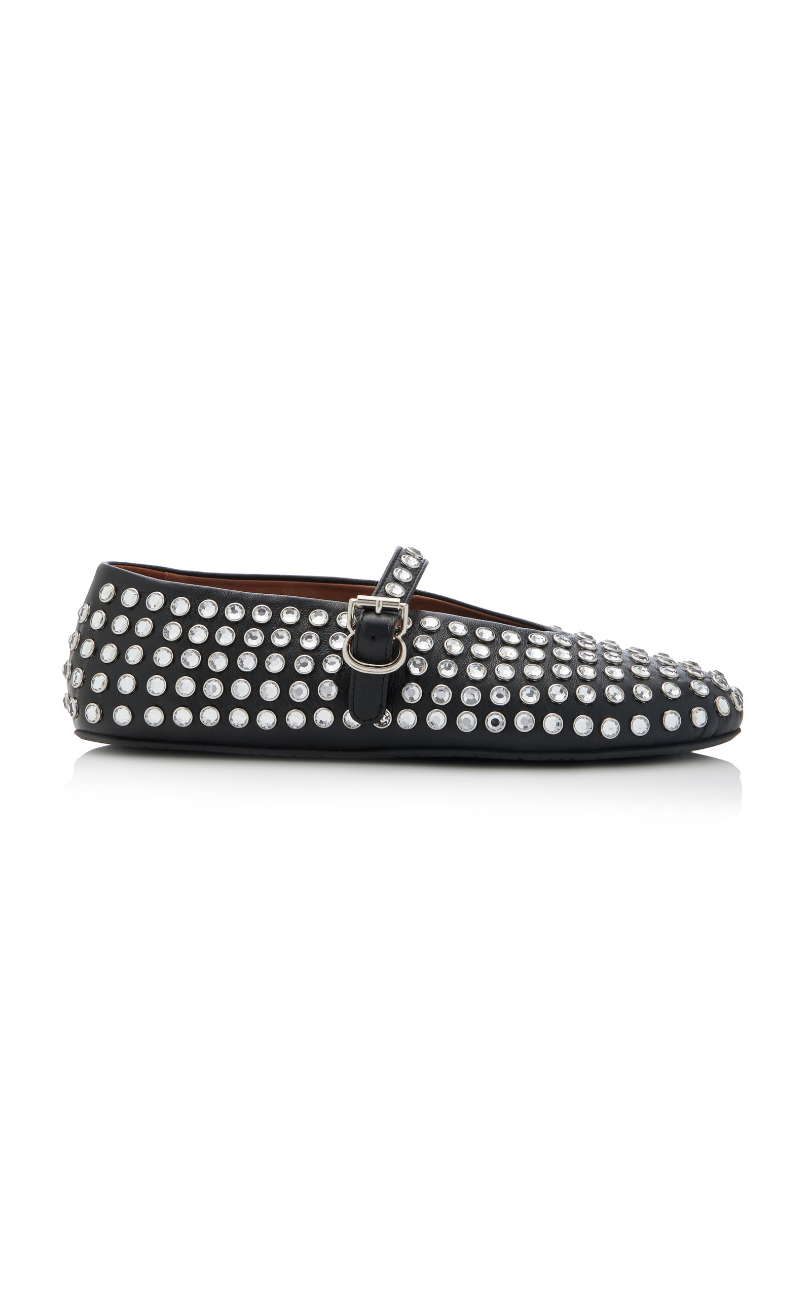 Embellished Leather Ballet Flats | Moda Operandi (Global)