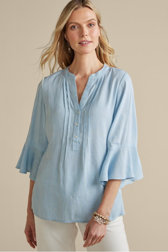 Raisa Linen Blend Top | Soft Surroundings