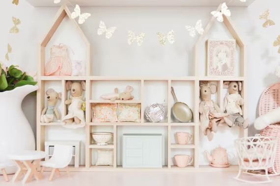 Maileg Mouse Display Shelf  Small Wooden Castle Shaped Shelf - Etsy | Etsy (US)