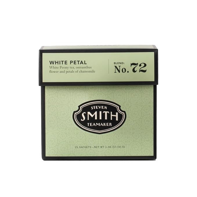 Smith Teamaker | White Petal No. 72 | Caffeinated Full Leaf White Tea Blend (15 Sachets, 1.06oz E... | Amazon (US)