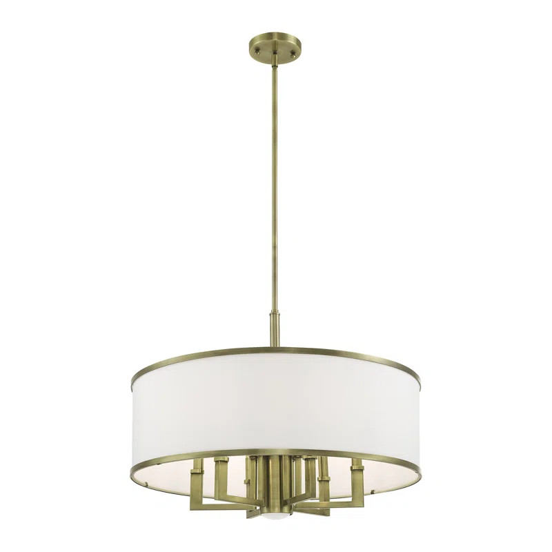 Wade Logan® Berthine 7 - Light Shaded Drum Chandelier "& Reviews" | Wayfair | Wayfair North America