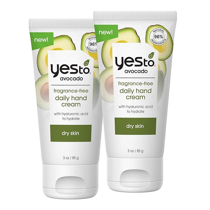 Yes To Avocado Fragrance Free Daily Hand Cream, Fast-Absorbing Formula That Combats Signs Of Agin... | Amazon (US)
