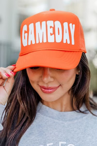 Gameday Orange Trucker Hat | Pink Lily