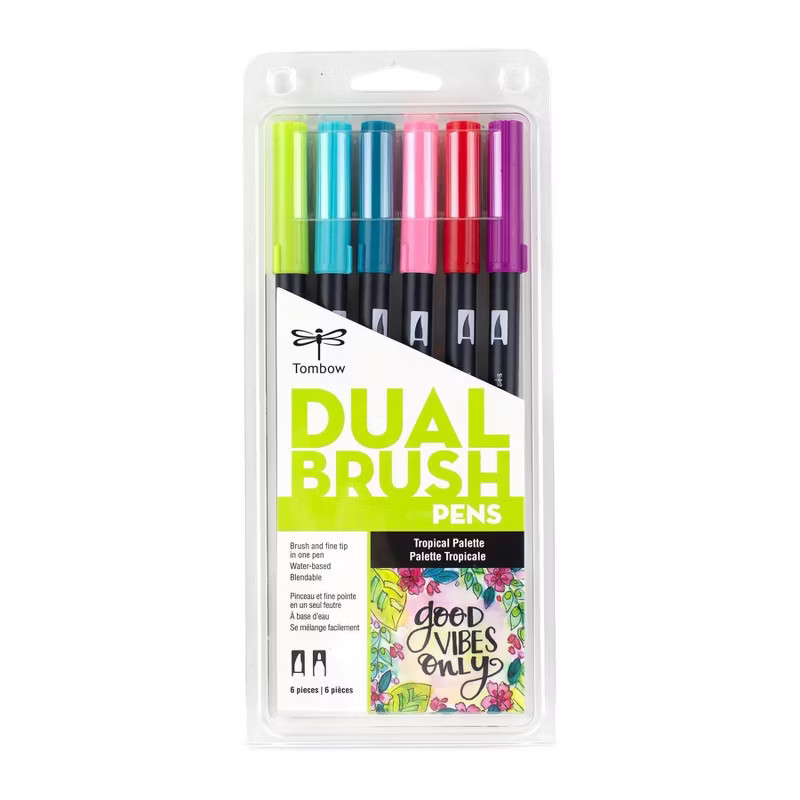 6pk Tropical Dual Brush - Tombow | Target