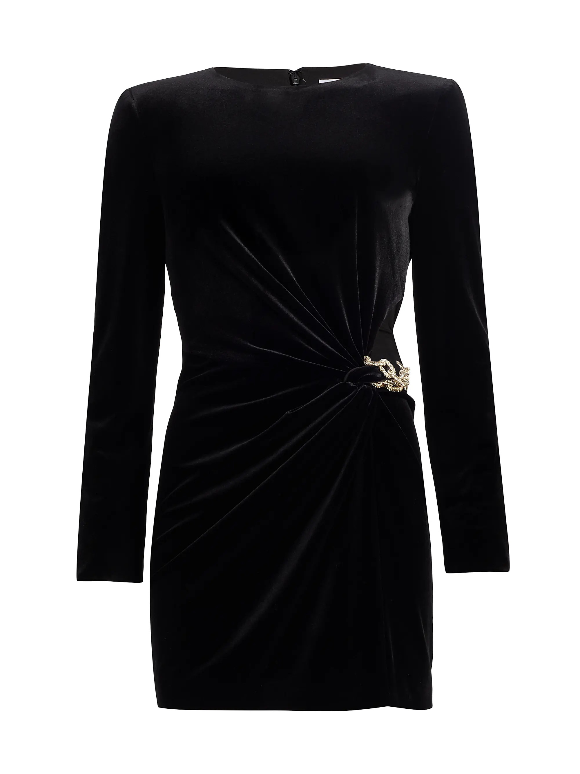 Embellished Cut-Out Velvet Minidress | Saks Fifth Avenue