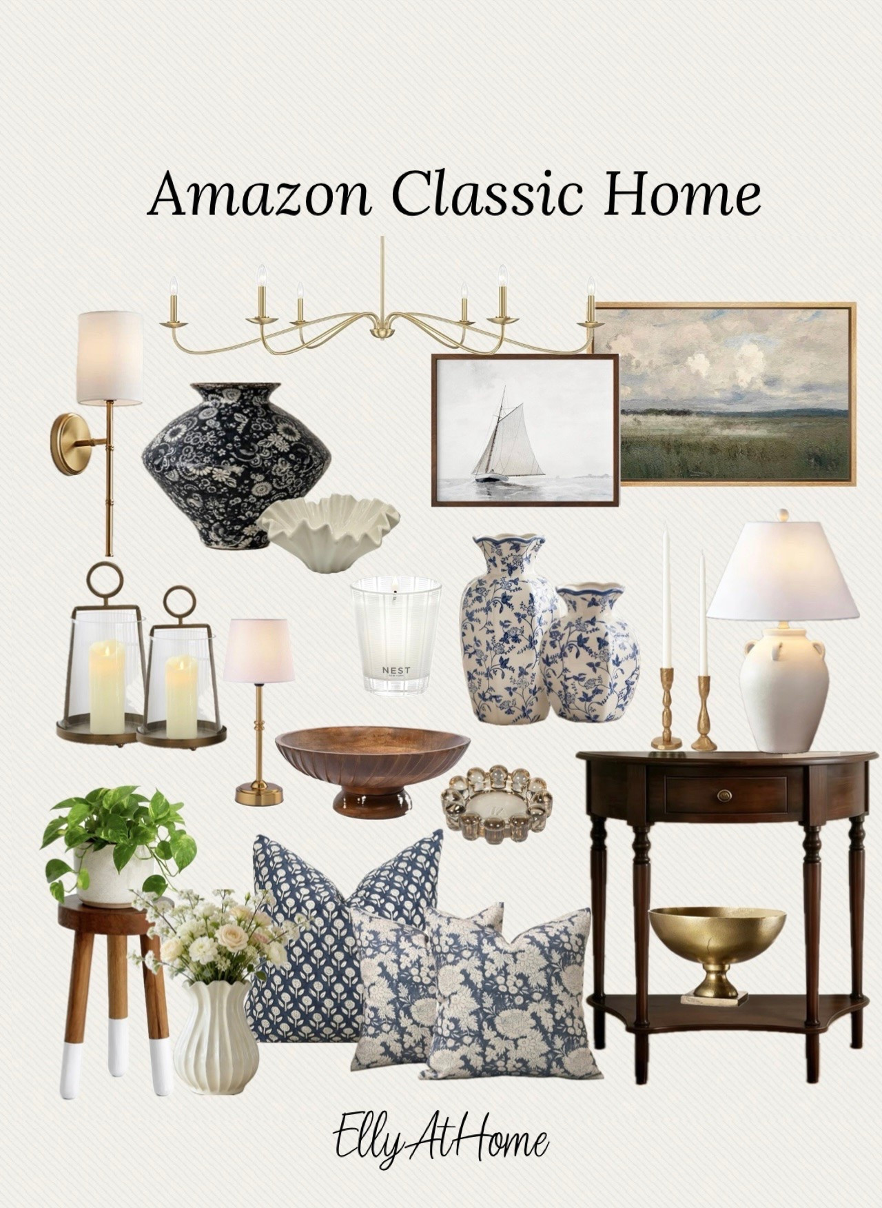 Amazon classic home styling! Shop vases, furniture pieces, accent tables, throw pillows, hurricane candleholders, artwork, lighting, and more home decor accessories. Amazon home finds, free shipping.

#LTKHome #LTKSaleAlert