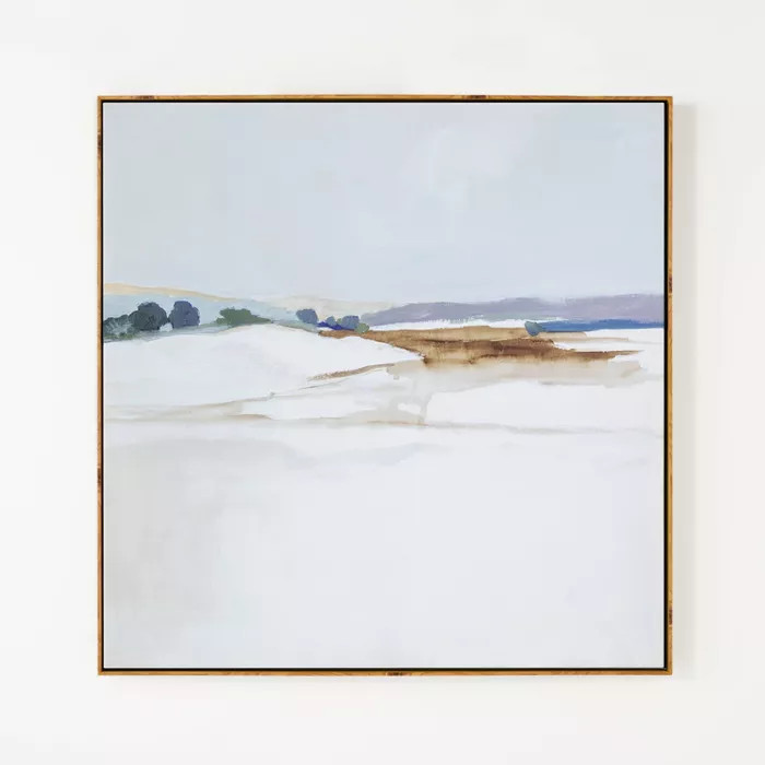 36" x 36" Abstract Landscape Framed Wall Canvas - Threshold™ designed with Studio McGee | Target