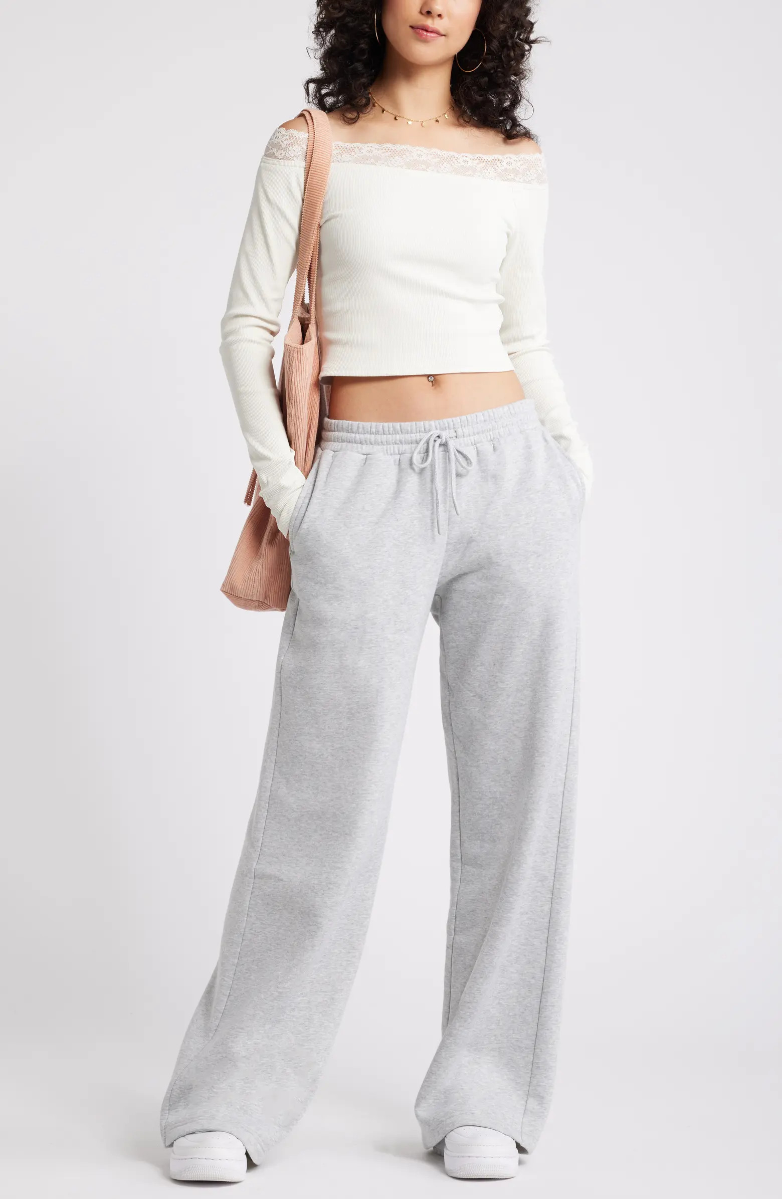 BP. Wide Leg Fleece Pants | Nordstrom | Nordstrom