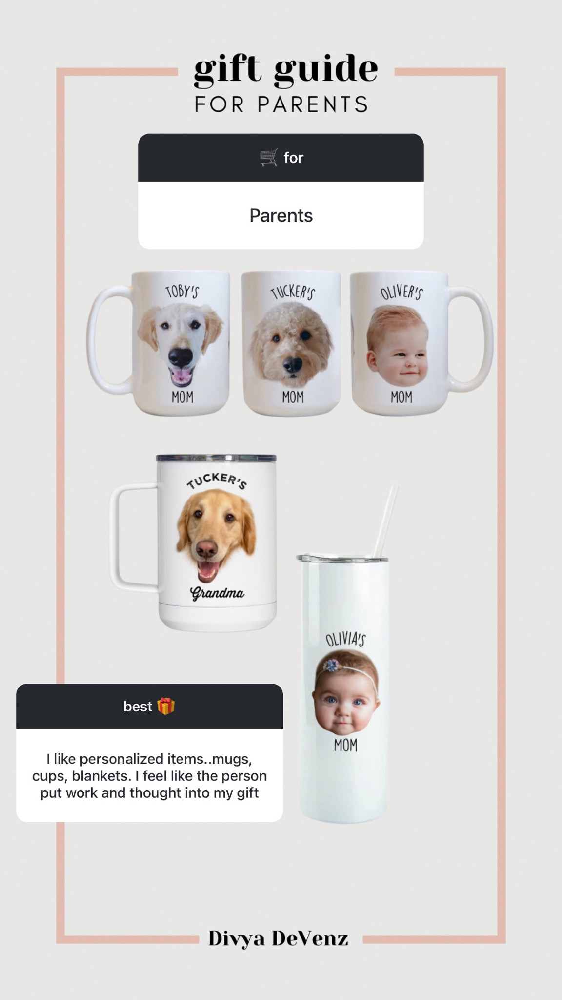 You asked and answered - personalized gifts are the best. For parents of all kinds, these custom face mugs, cups and travel tumblers are perfect and can be customized with up to 4 faces!

#LTKfamily #LTKgiftguide #LTKcanada