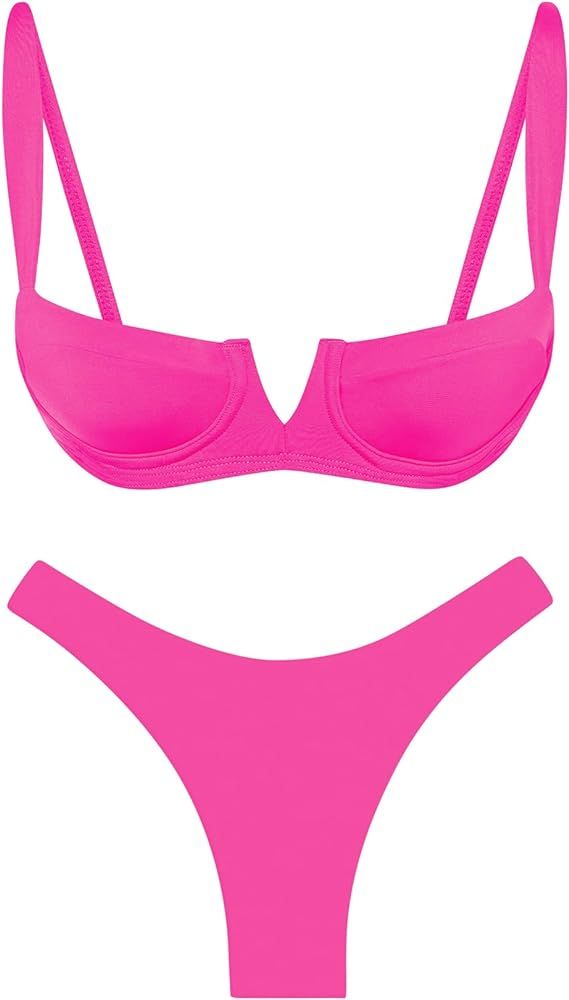 Narecte Womens Swimsuits Women, Sexy Bikini Sets for Women, Bathing Suit for Women, Triangle Biki... | Amazon (US)